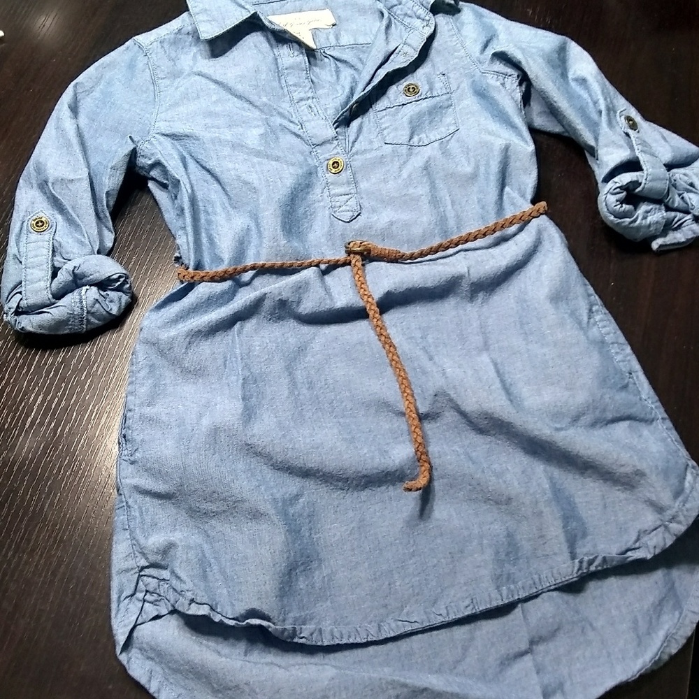 H&M L.O.G.G. Denim Dress 3-4y
